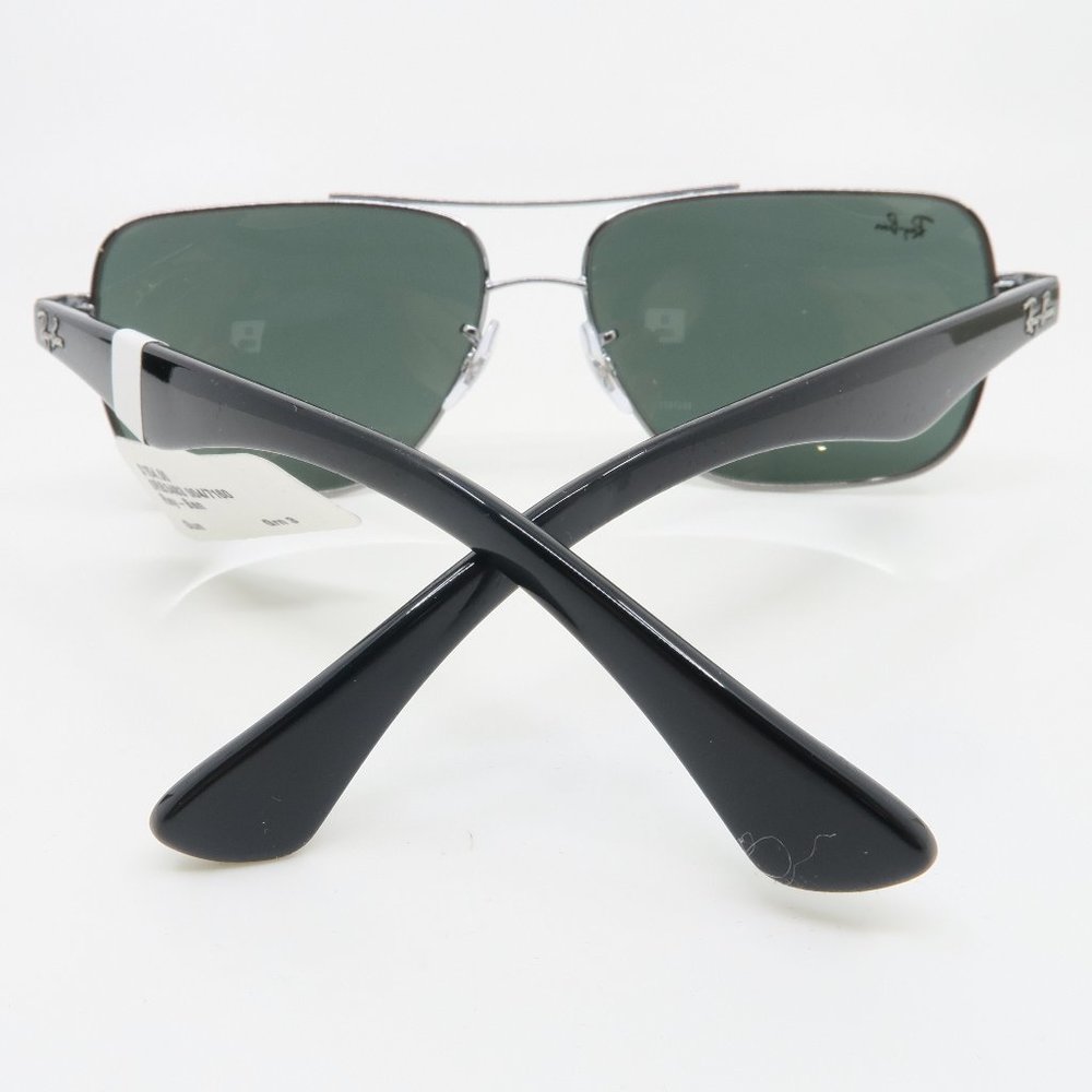 Ray-Ban RB 3483 004/71 60mm Gunmetal and Black/Green Pilot New Sunglasses *Read. - Picture 6 of 7